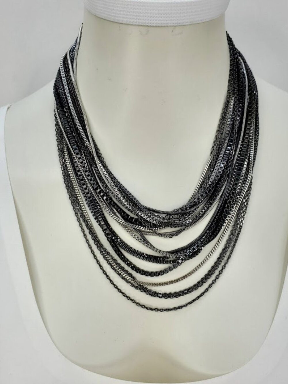 Vintage Talbots Multi Chain Layered Necklace
